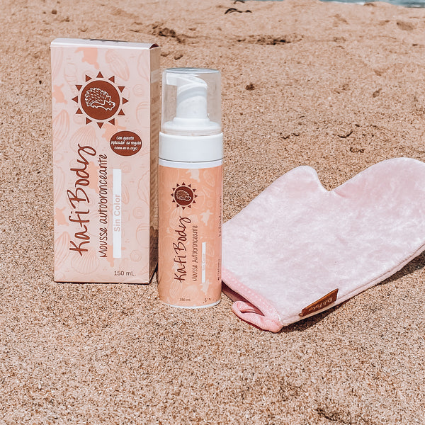 Mousse Autobronceante Transparente KAFI + Guante Aplicador de REGALO + envío GRATIS