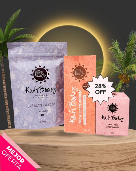 Pack Autobronceado : Mousse + Crema + Exfoliante + Envío GRATIS